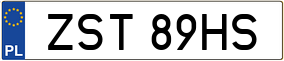 Trailer License Plate